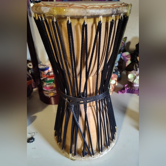 Handcrafted Drum with Black Accents - Picture 2 of 12